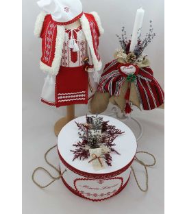 Set traditional de botez, complet, fetite,  Maria Larisa