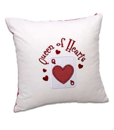 Pernă personalizată brodată cadou pentru iubită Queen of Hearts