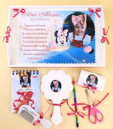 Tavita mot Minnie Mouse 8 piese personalizata