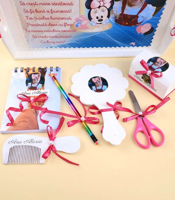 Tavita mot Minnie Mouse 8 piese personalizata