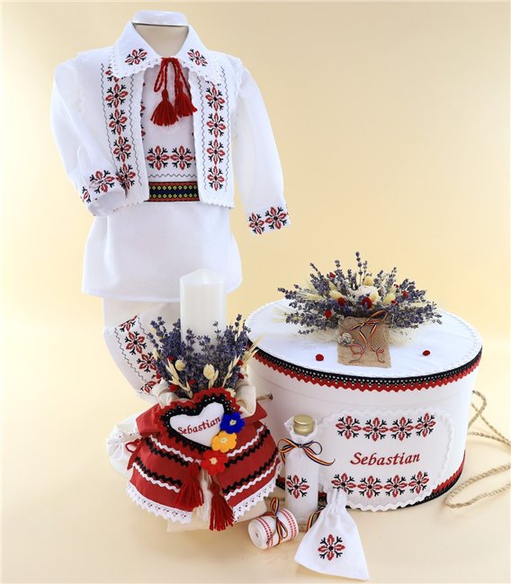 Trusou botez traditional complet stelute -2